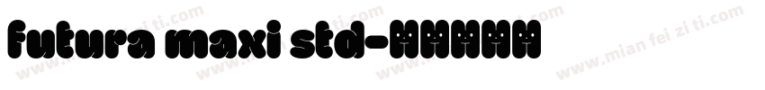 futura maxi std字体转换